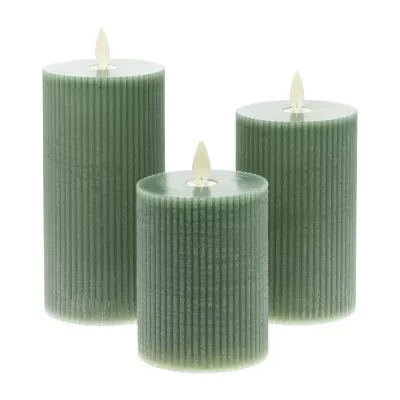Candela led d.07 h.15 verde (set 3)