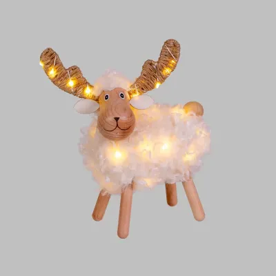 Pecorenna legno 32 led h.23