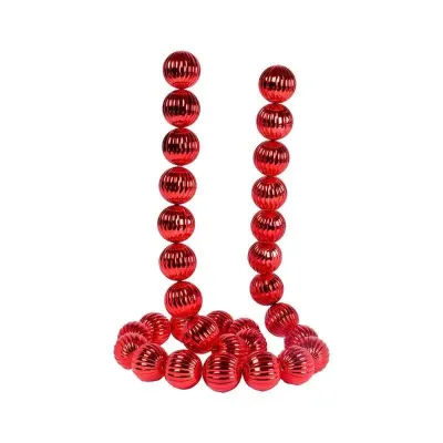 Garland sfere rig.cm.180 d.06 rosso