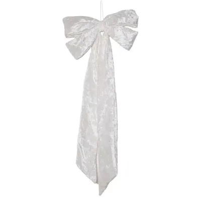 Fiocco velluto h.095 avorio