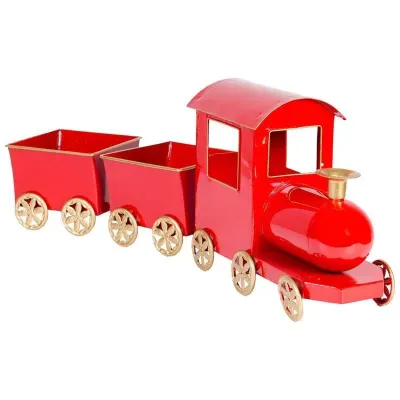 Locomotiva metallo cm.69 rosso