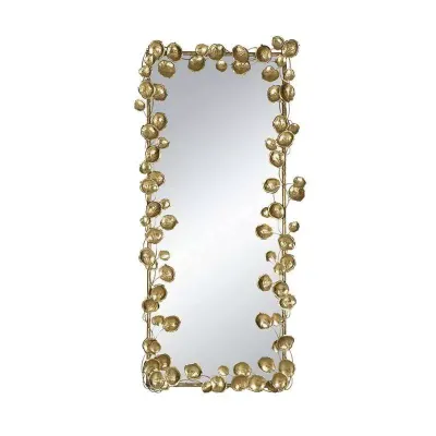 Specchio metallo 79x154 oro