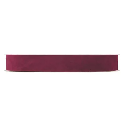 Nastro dbl velvetmm.25 m.30 bordeaux