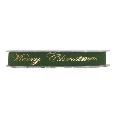 Nastro gold m.xmas mm.15 m.10 verde