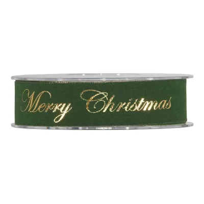 Nastro gold m.xmas mm.25 m.10 verde