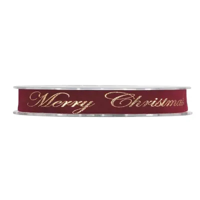 Nastro gold m.xmas mm.15 m.10 bordeaux