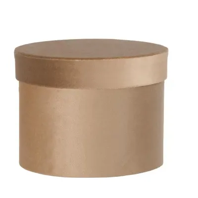Scatola cart.velluto d.18 beige (set 3)
