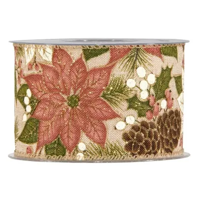 Nastro ch.star mm.63 m.10 rosa