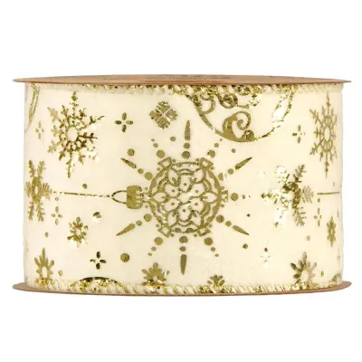 Nastro gold baubles mm.63 m.10