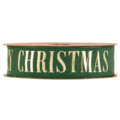 Nastro col.merry ch. mm.25 m.10 verde