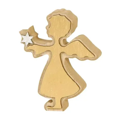 Angelo legno h.10 oro