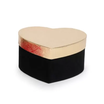 Scatola cuore 12x12 nero