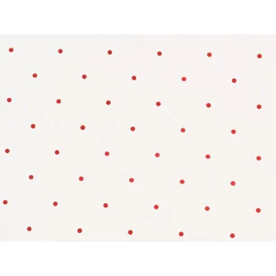 Fogli stampati pallini 100x130 rosso (50pz)