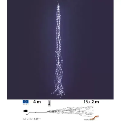 Cascata 600 microled calda fissa