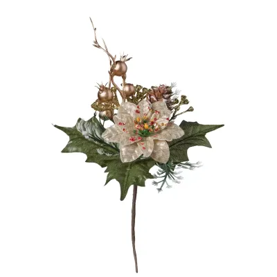 Pick natalizio cm.24 oro (pz.12)