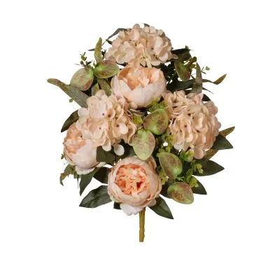 Peonia-ortensia front. cm.54 beige