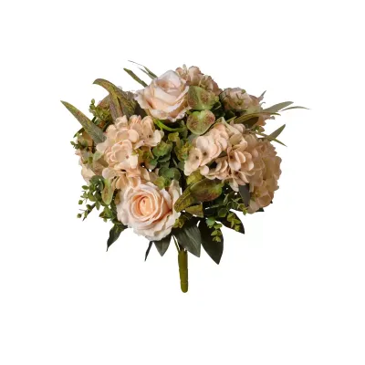 Rosa-ortensia mazzo cm.55 beige