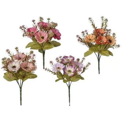 Anemone mazzetto cm.24 assortito