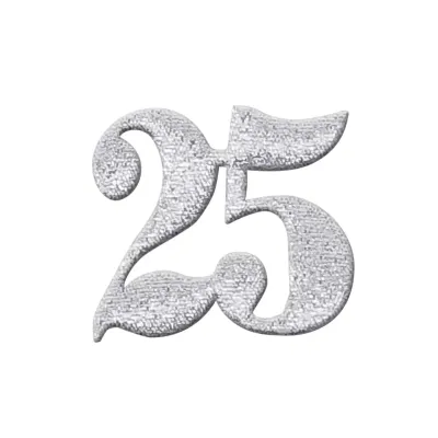 Decoro 25 mm.40 argento (pz.20)