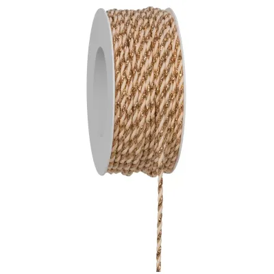 Cordino glittercord mm.03 m.25 crema