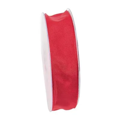 Nastro taffeta an. mm.25 m.25 rosso vivo