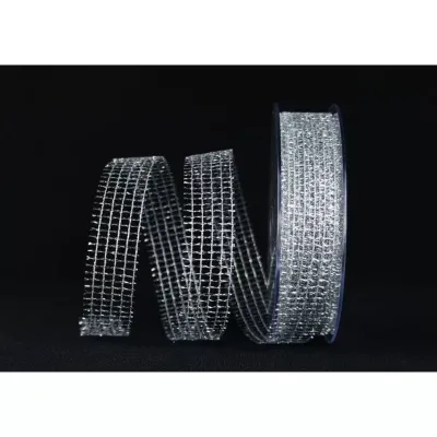 Nastro mm.25 m.20 dec.lamin. argento