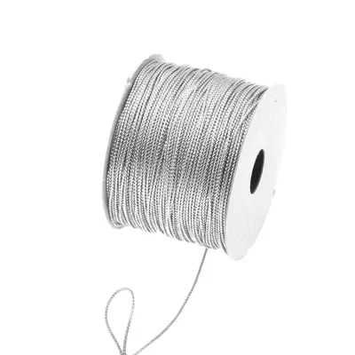 Cordino mm.01 m.100 metal string argento