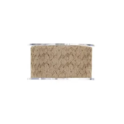 Nastro flower lace mm.63 m.10 tortora