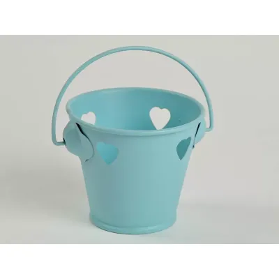 Secchiello metallo d.06 azzurro