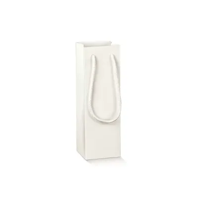 Shopper bag 07x07 h.10 fibra bianco