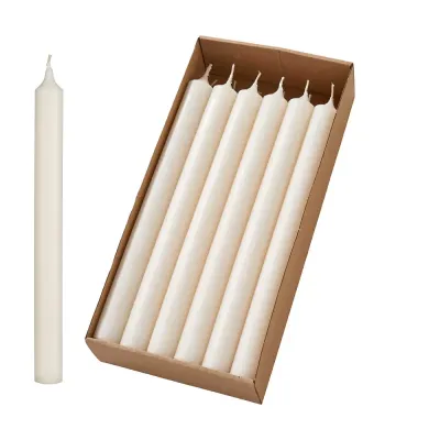 Candela rustic h.25 avorio (pz.12)