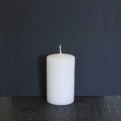 Moccolo d.05 h.08 bianco  (pz 12)