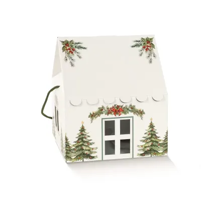 Maison c.cord. 25x25 h.15 pini bianco
