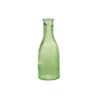 Bottiglia vetro imbuto h.18 verde