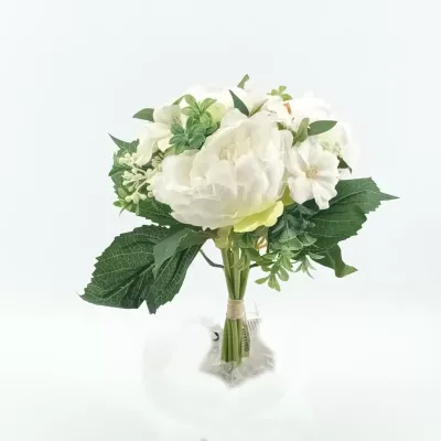 Peonia-azalea mazzo cm.42 bianco