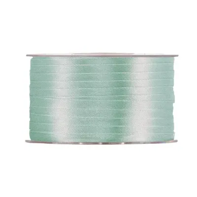 Nastro doppio raso mm.03 m.100 verde ghiaccio