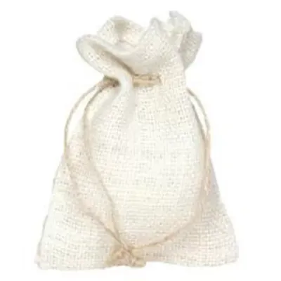 Sacchetto juta (10 pz.) bianco