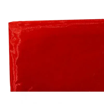Pezzata 145x300 organza rosso