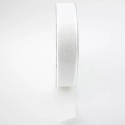 Nastro taffeta mm.25 m.50 bianco