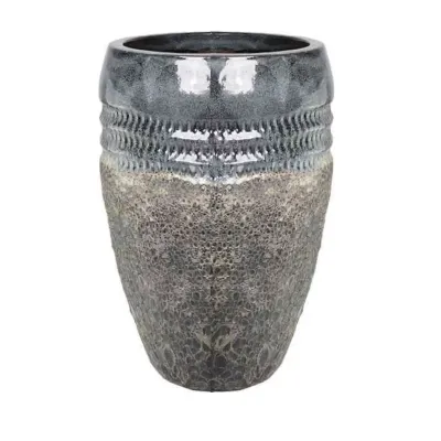 Vaso ceramica d.50 blu