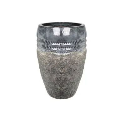 Vaso ceramica d.23 blu 