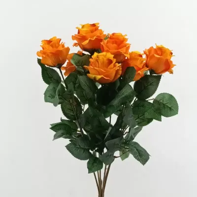 Rosa mazzo cm.48 arancione