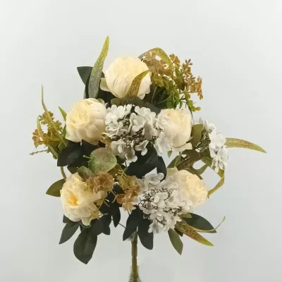 Peonia-ortensia frontale cm.54 crema
