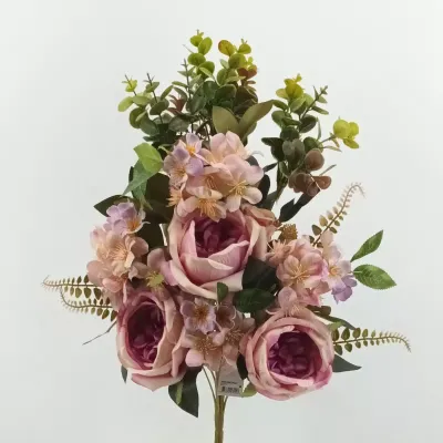 Rosa cabbage mazzo cm.55 mauve