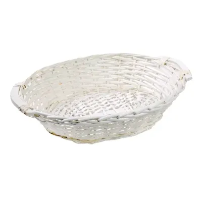 Cesta ovale 48x38 bianco
