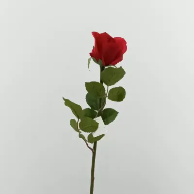 Rosa bocciolo cm. 65 rosso