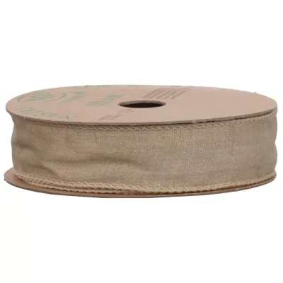 Nastro mm.25 m.10 ramie' crema