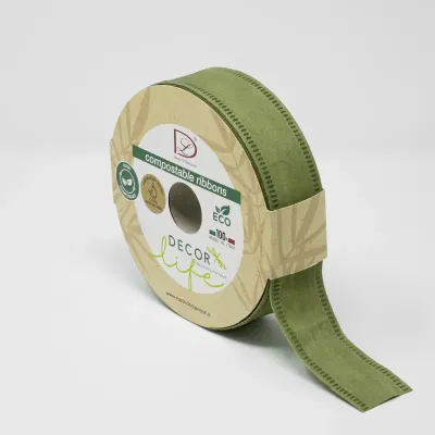 Nastro decorlife mm.40 m.20 verde muschio