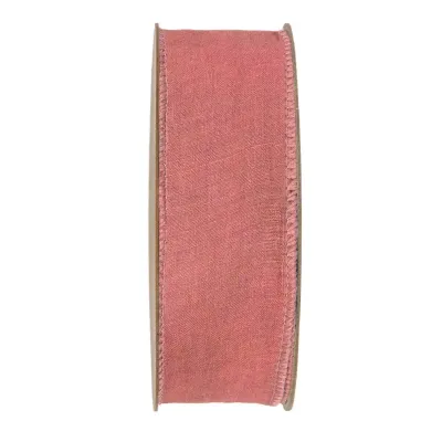 Nastro mm.40 m.10 ramie' rosa antico