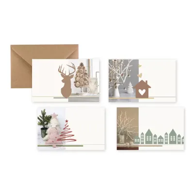 Biglietto + busta b 7x11 natale (pz.100)